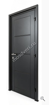 Входная дверь черная премиум-класса ЧДД-023 - купить от производителя Мосдвери Входная дверь черная премиум-класса ЧДД-023